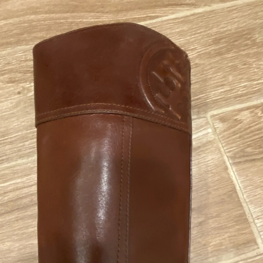 Tory Burch Brown Leather Riding Boots - Picture 11 of 16